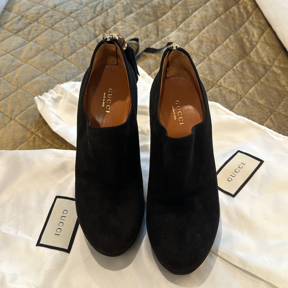 Gucci suede booties